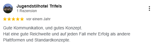 Jugendstilhotel Trifels – „mehr Erfolg als andere Plattformen“