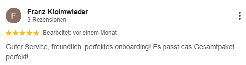 Franz Kloimwieder – „perfektes Onboarding, das Gesamtpaket passt“