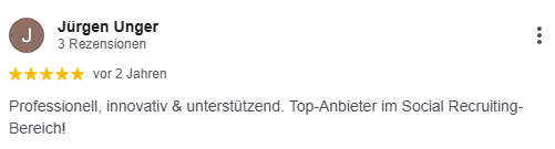 Jürgen Unger – „Top-Anbieter im Social-Recruiting-Bereich“