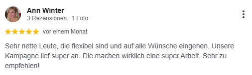 Ann Winter – „unsere Kampagne lief super an“